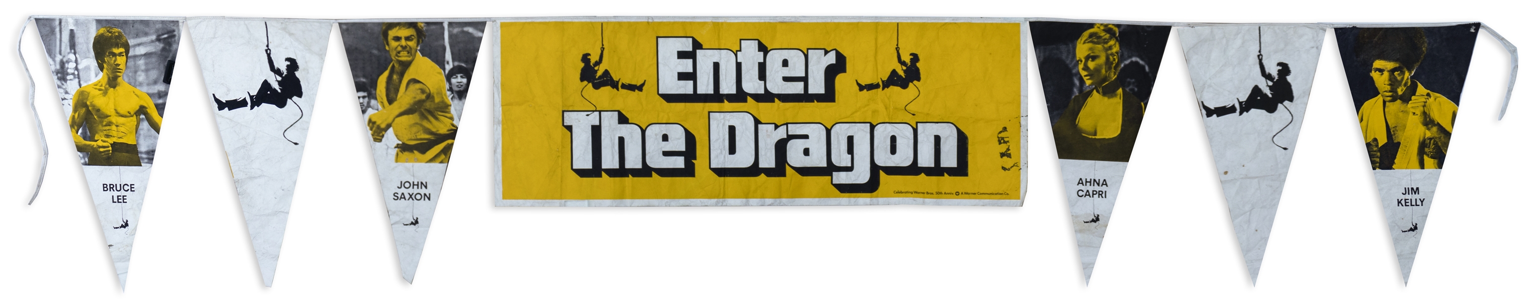 ''Enter the Dragon'' Banner for the Film Premiere at Grauman's Chinese Theatre on 19 August 1973 -- Measures Over 18 x 3 Feet